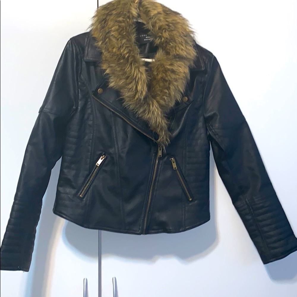 All Black Faux Fur Jacket